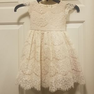Lace flower girl dress size 3T